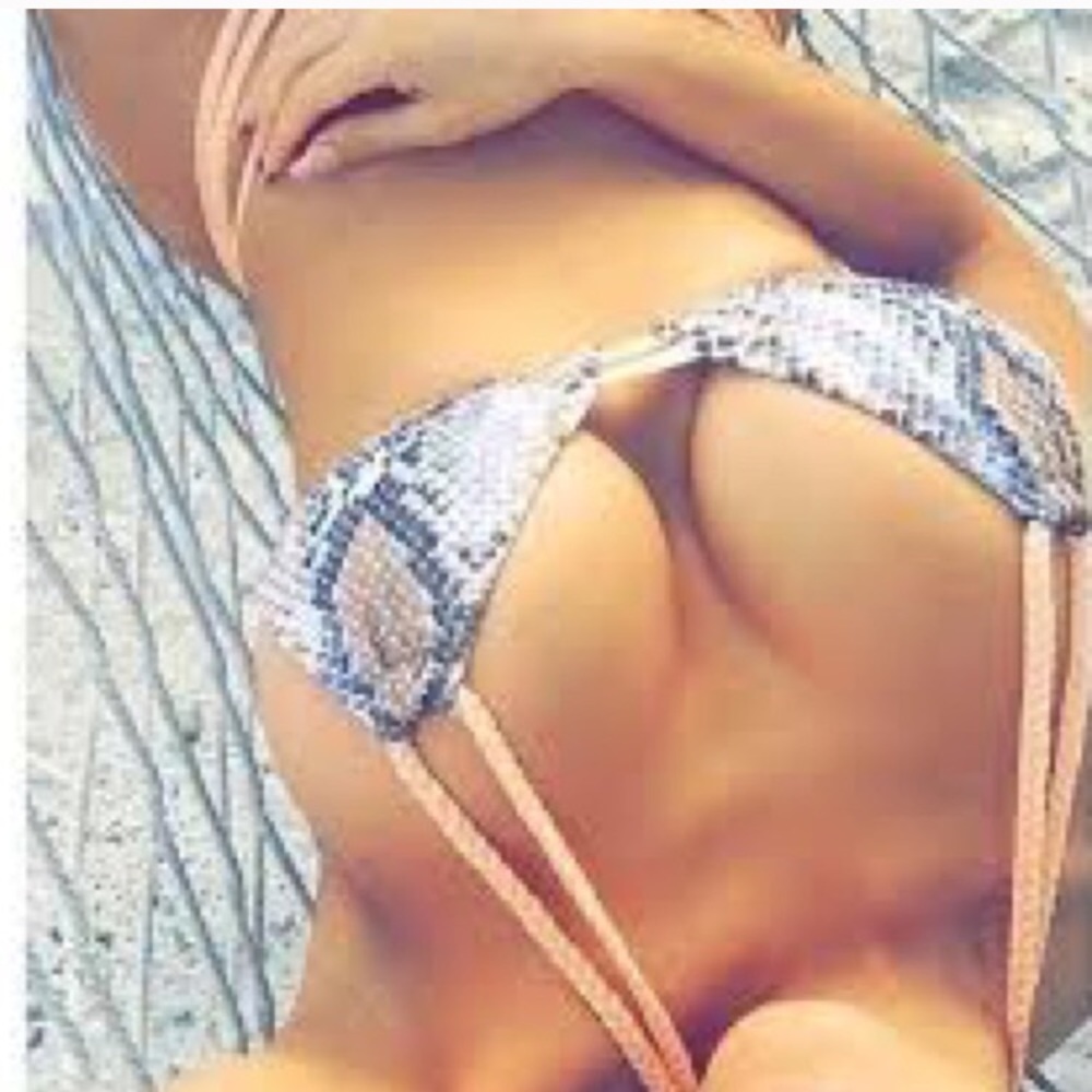 Snake print bikini